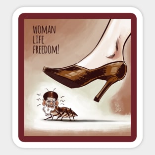 Woman life freedom Sticker